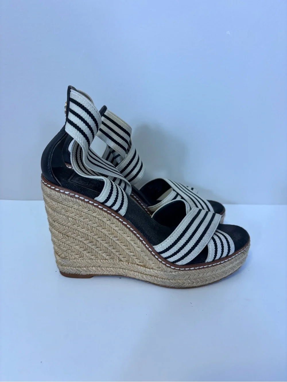 Tory Burch striped ankle